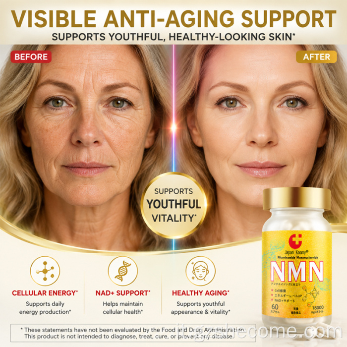 Shecome NMN Capsule Anti Aging NAD+ Supporto